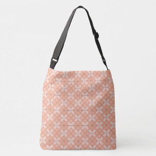 Tote Bag (ao) - Woven Lattice in Pinks