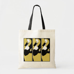 Tote Bag:  Beardsley Illustration- The Yellow Book Bag
