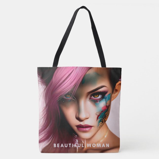 Tote Bag beautiful woman (Front)