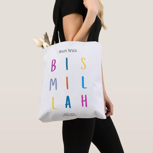 Tote bag- Bismillah  (Close Up)