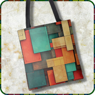 TOTE BAG - Colour Blocks in Many Colours
