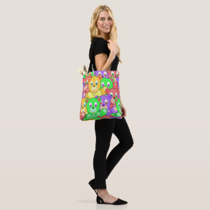 Tote Bag Colourful Teddy Bears
