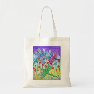 tote bag -delightful dragonflies