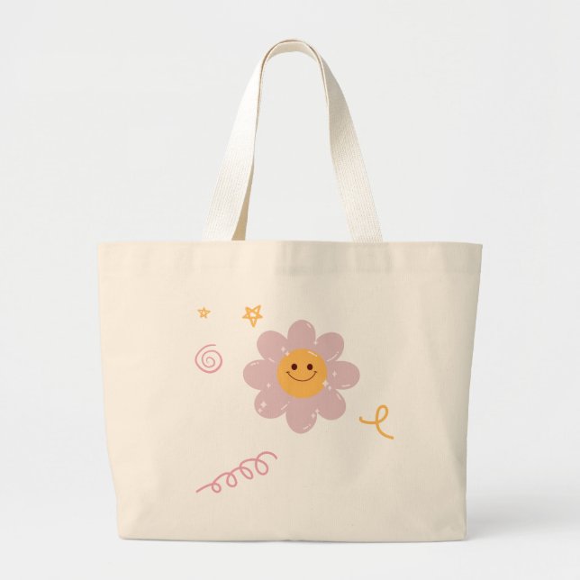 Tote Bag Design Simple Cute Convenient (Front)