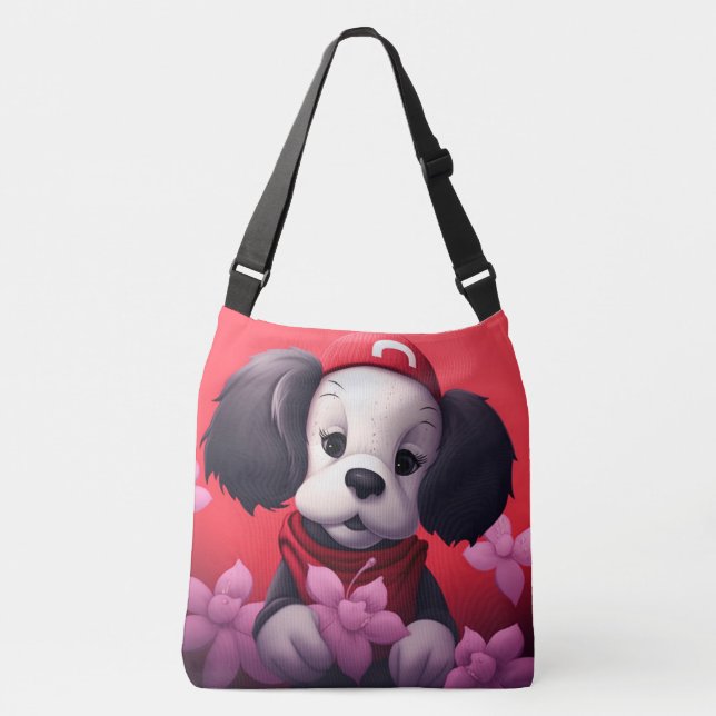 Tote Bag dog with red cap (Front)