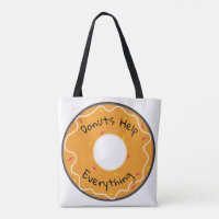Tote Bag Doughnuts Help Everything