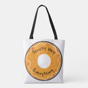 Tote Bag Doughnuts Help Everything