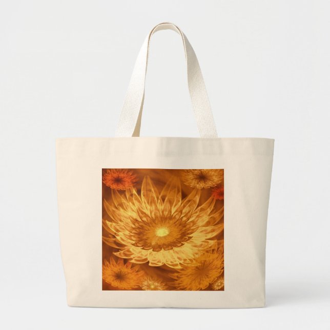 Tote Bag Fantasy Flowers Yellow (Front)