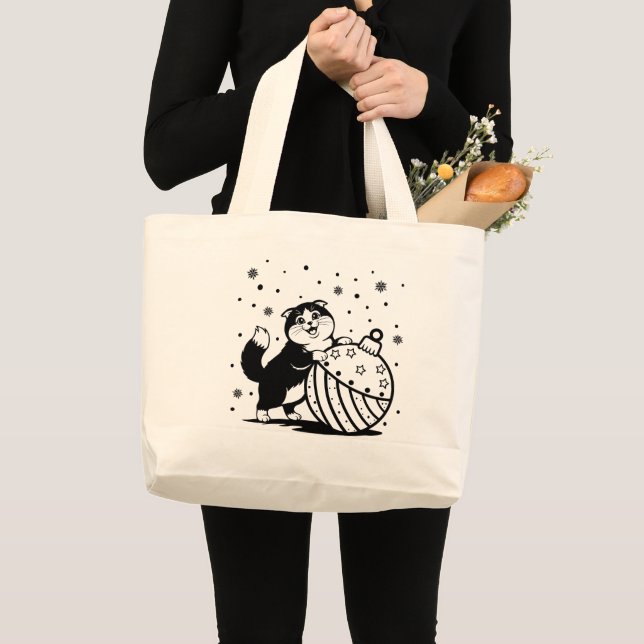 Tote bag featuring a cat (Front (Product))