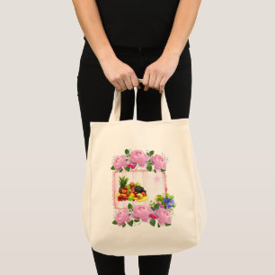 Tote Bag Floral Fruit