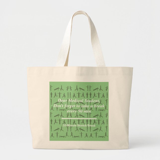 Tote bag for medical student with a kind reminder (Front)
