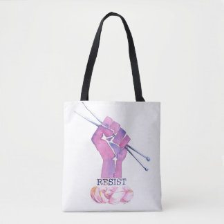 Tote bag for the politically active knitter