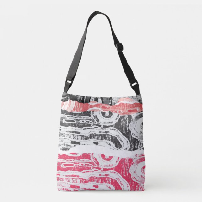 Tote Bag – Friction Lands Abstract Design (Back)