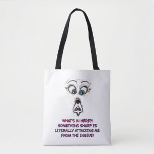  Tote bag Funny Expressive Face Quote