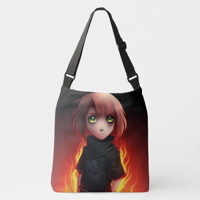 Tote Bag Girl with Fire (Front)