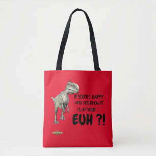Tote bag   "happy dinosaur"
