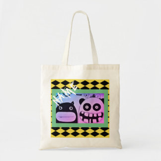 Tote Bag: HAPPY MONSTER VOGUE W/ NAME Bag