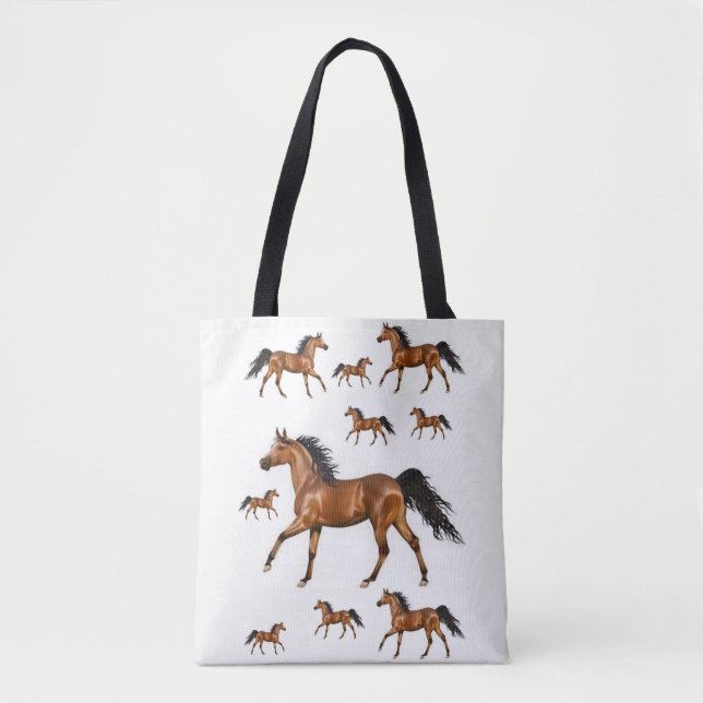 tote bag horses (Front)