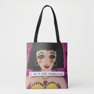 TOTE BAG- I AM A SIZE AWESOME. BAG