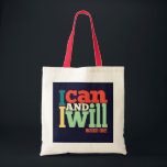 Tote Bag - I Can and I Will"<br><div class="desc">Make a statement with this stylish tote bag featuring the motivational phrase 'I Can and I Will'. Made from high-quality materials,  this bag is perfect for daily use,  shopping,  or as a gift for friends and family who love a dash of inspiration and self-empowerment."</div>