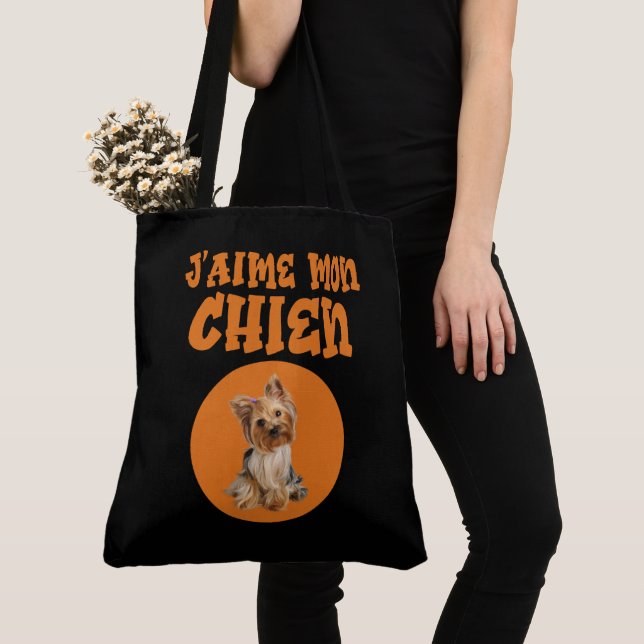 Tote Bag I love my dog (Close Up)