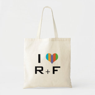 tote bag I love R + F
