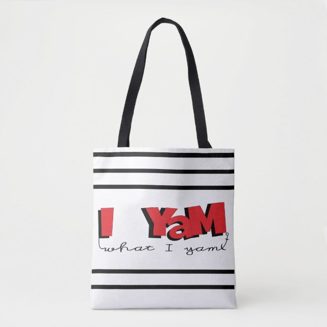 Tote Bag, "I Yam What I Yam" (Front)
