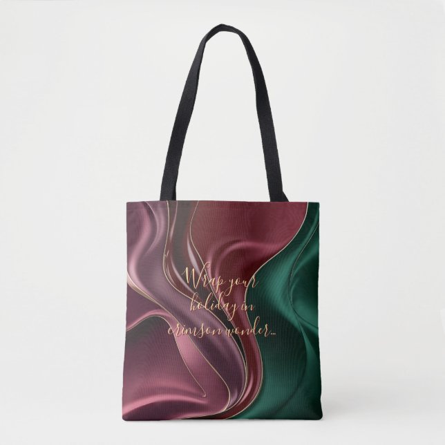 Tote bag in stylish abstract graphic (Front)
