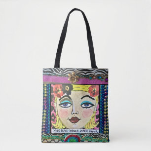Tote bag-inner peace through impulse buying bag