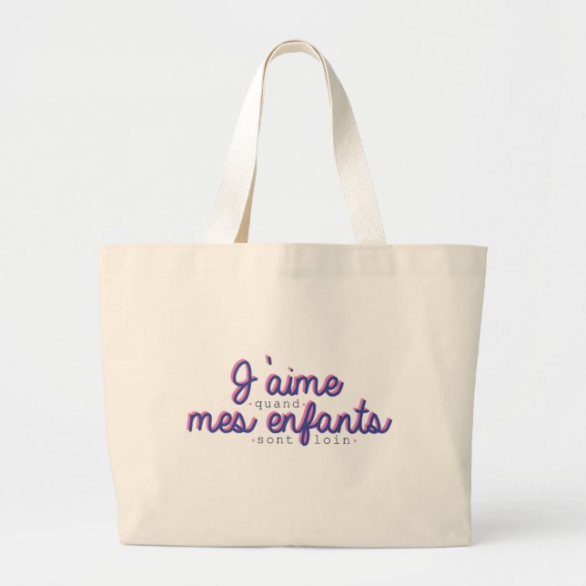 Tote bag J'aime mes enfants (Front)