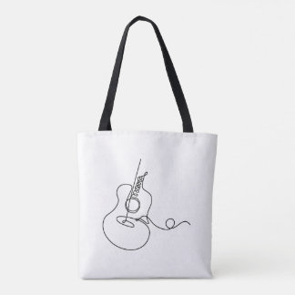 Tote Bag: Line Art (Guitar) Bag