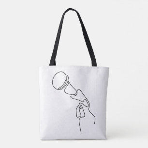 Tote Bag: Line Art (Singer) Bag