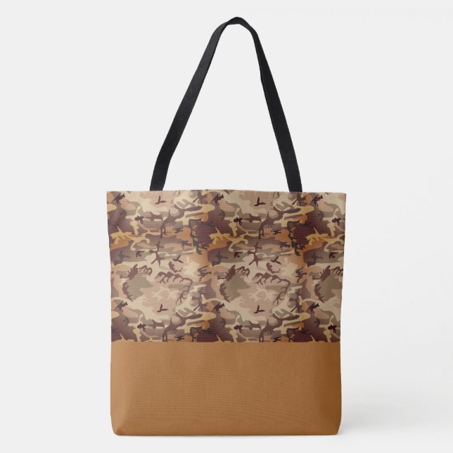 Tote Bag LRGE Brown Caramel Camo (Front)