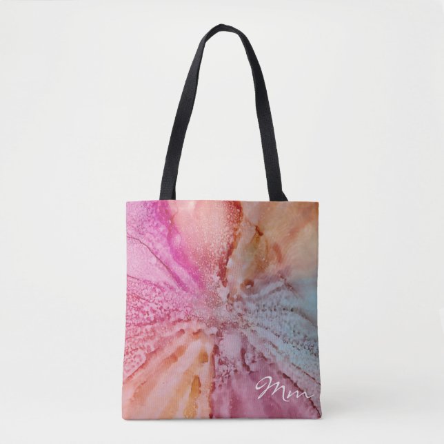 Tote Bag, Medium "Waterfilled Flower" Bag (Front)