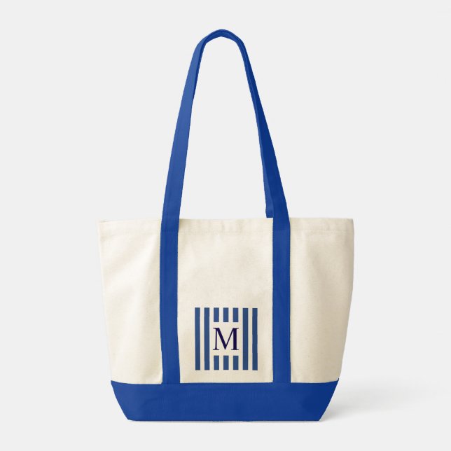 Tote Bag minimal nautical design (Back)