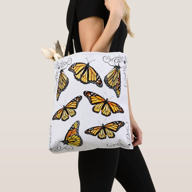 Tote Bag Monarch Butterflies (Close Up)