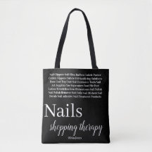 Tote Bag Nail Care Accessories Shopping Therapy