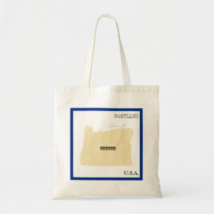 Tote Bag - Oregon Map with City