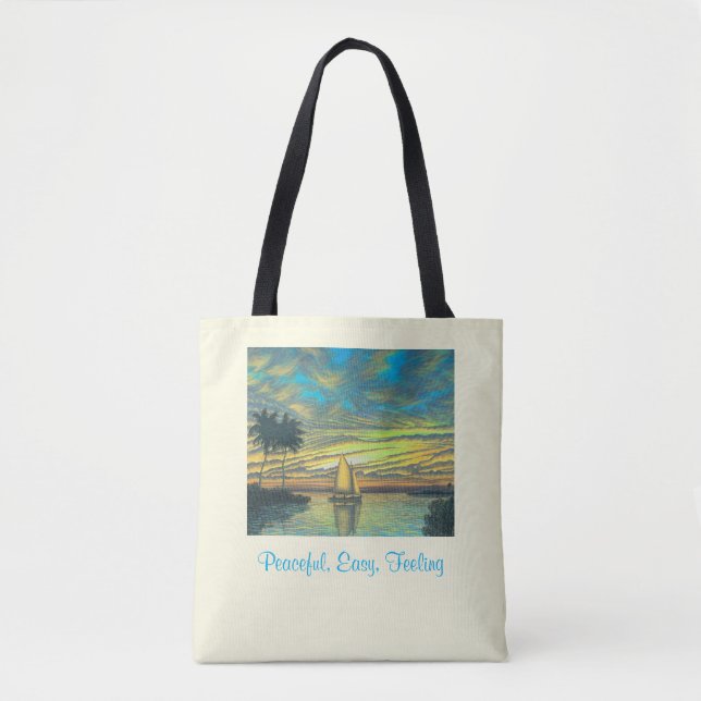 Tote Bag, Peaceful, Easy, Feeling Bag (Front)