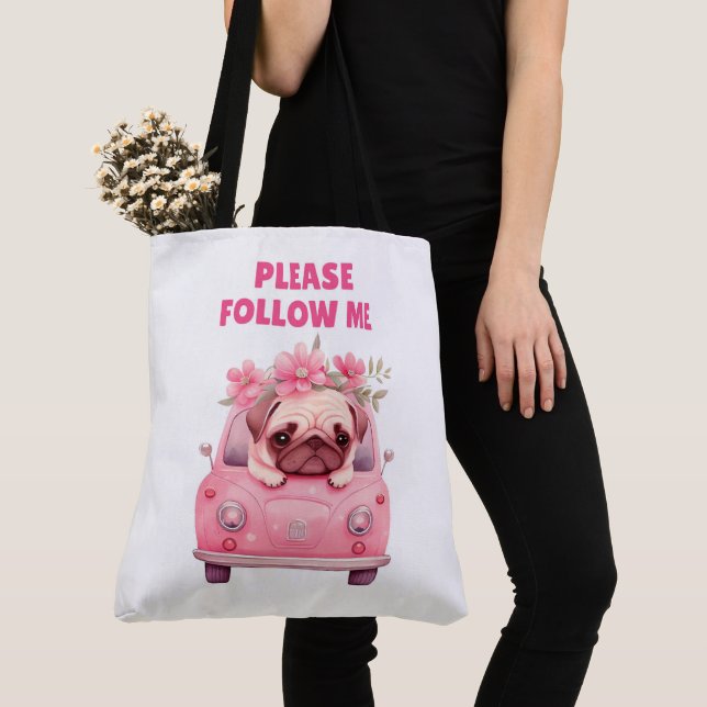 Tote Bag Please follow me  (Close Up)