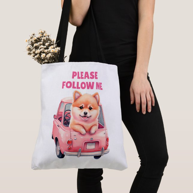 Tote Bag Please follow me  (Close Up)
