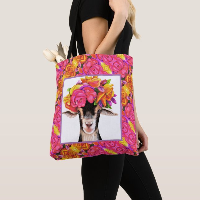 Tote Bag - Posey the Goat (Close Up)
