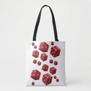 tote bag red dice