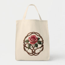 Tote Bag - Rose Printed