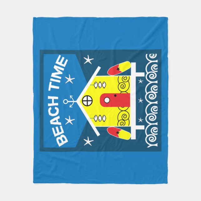 Tote Bag Serving Tray Fleece Blanket (Front)
