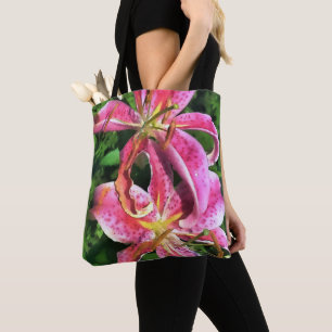 Tote Bag Stargazer Lilies