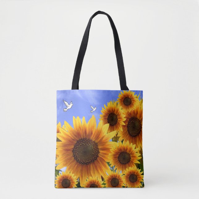 tote bag sunflowers (Front)