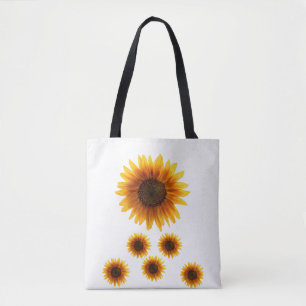 tote bag sunflowers