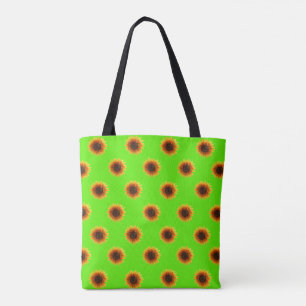 tote bag sunflowers