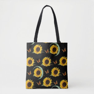 tote bag sunflowers